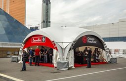 Брендирование шатров в ЦВК «Экспоцентр»