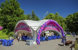 Брендирование шатров на Праздник мороженого